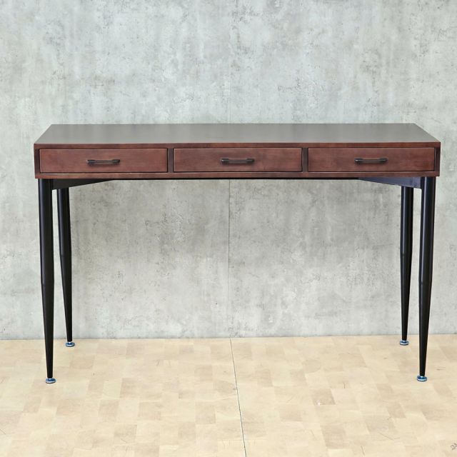 Bàn console 140x50x88cm gỗ cao su chân sắt CONE CST117
