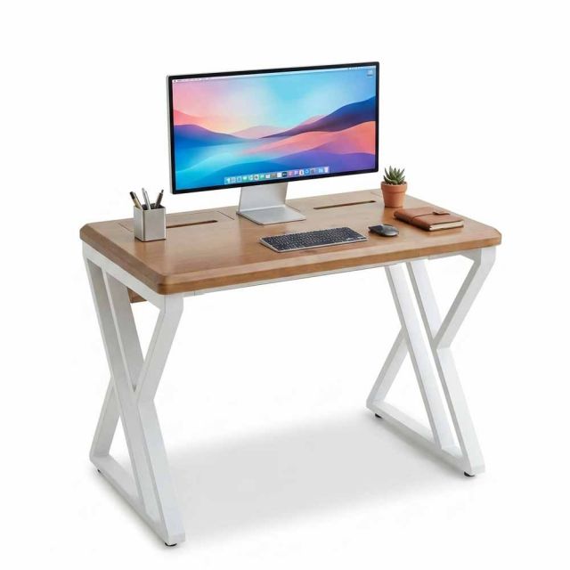 Bàn làm việc có hộp điện 100x60cm gỗ thông hệ XConcept HBXC074