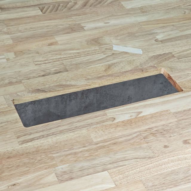 Bàn họp có hộp điện 360x120cm gỗ cao su hệ Trapez HBTC055