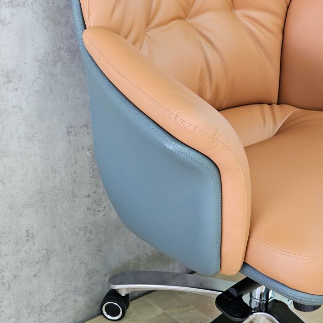 Ghế giám đốc bọc da bò nhập khẩu GAK998