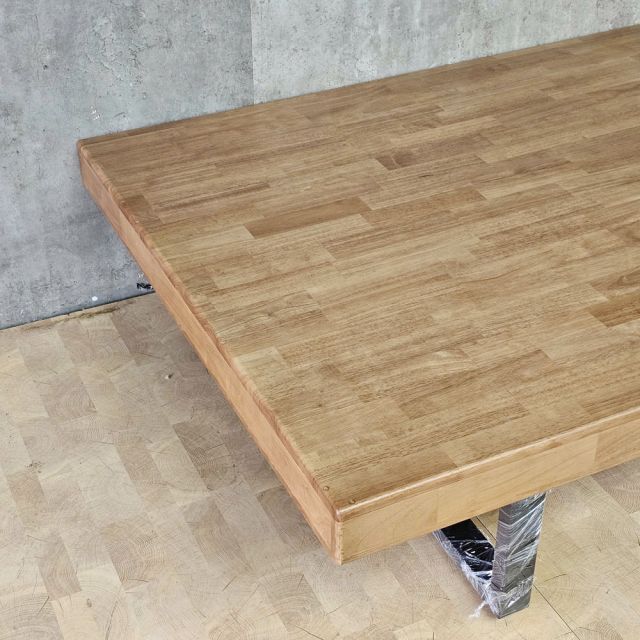 Giường ngủ 120x200cm gỗ cao su chân sắt GN68067