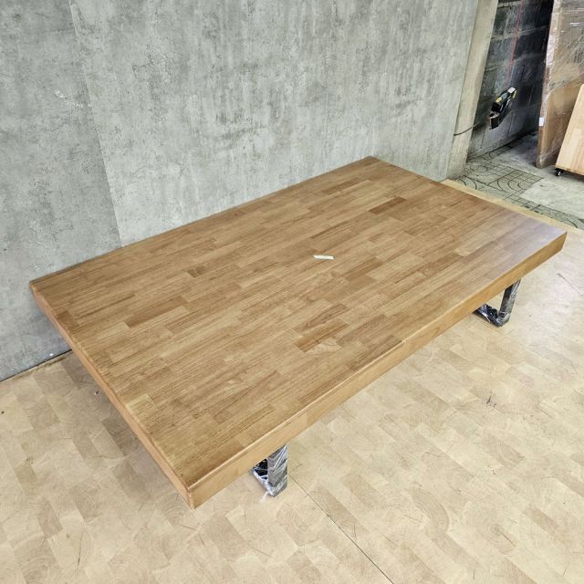 Giường ngủ 120x200cm gỗ cao su chân sắt GN68067
