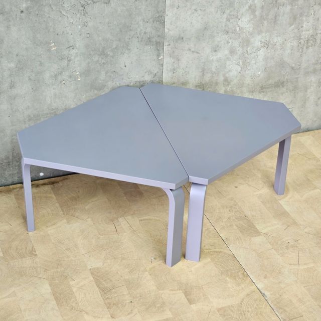 Module Bàn cụm 6 hình thang mini ngồi bệt KGD016