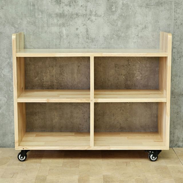 Kệ sách di động 80x30x60cm gỗ cao su KS68339