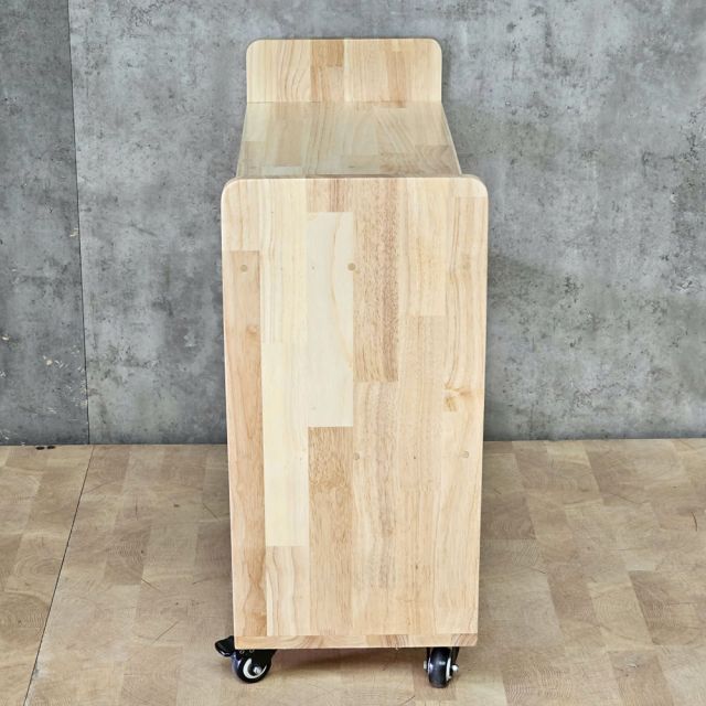 Kệ sách di động 80x30x60cm gỗ cao su KS68339