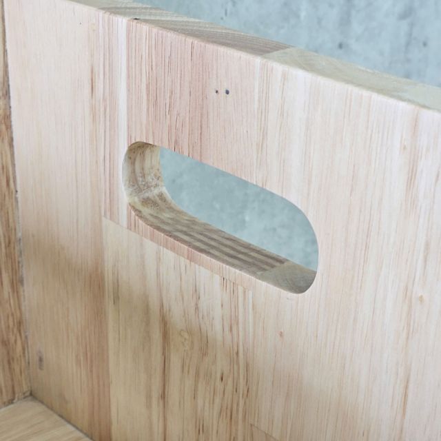 Kệ sách di động 40x30x53cm gỗ cao su KS68382