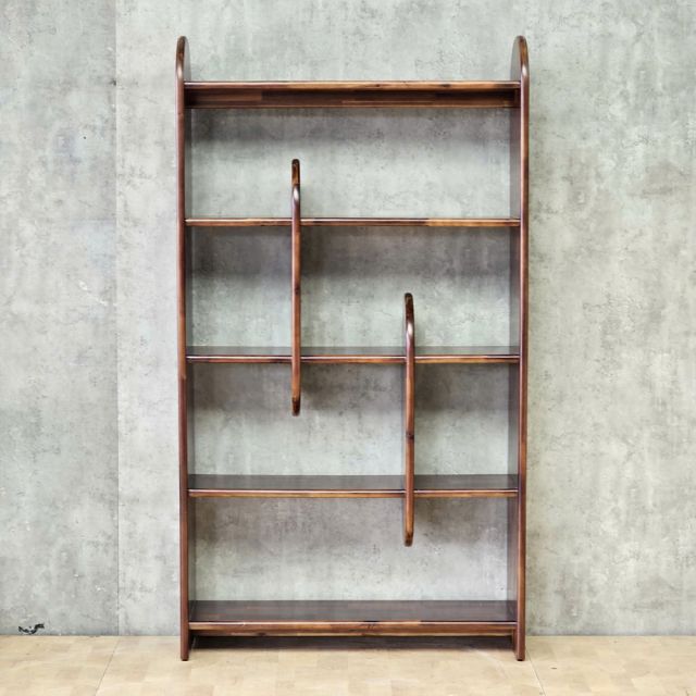 Kệ trang trí 100x30x180cm gỗ tràm KTT68099