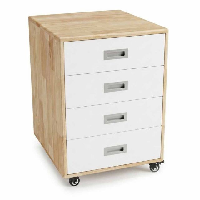 Tủ cá nhân di động 50x55x66cm gỗ cao su TCN68106