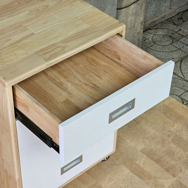 Tủ cá nhân di động 50x55x66cm gỗ cao su TCN68106