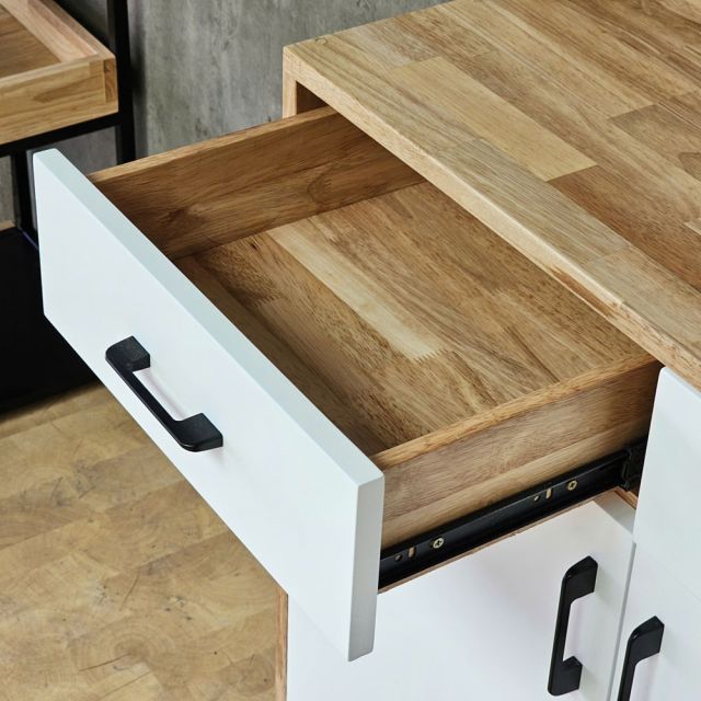 Tủ kệ giày dép 80x35x160cm gỗ cao su KG68117