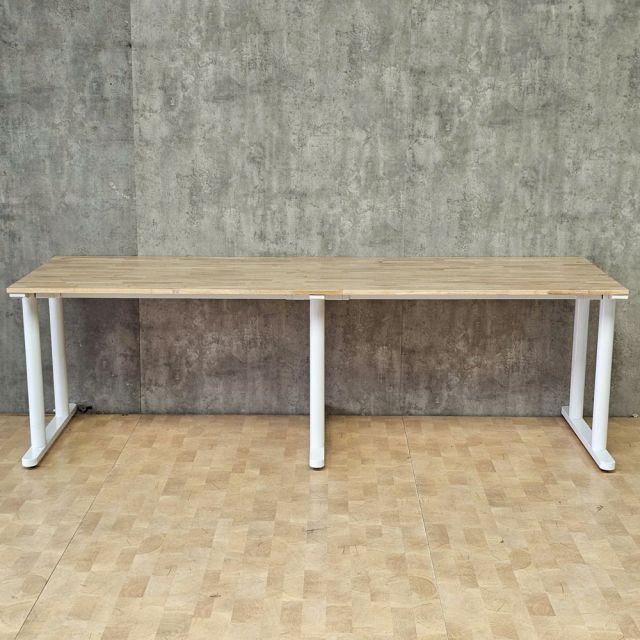 Bàn làm việc 240x80cm gỗ cao su hệ TIO HBTO058