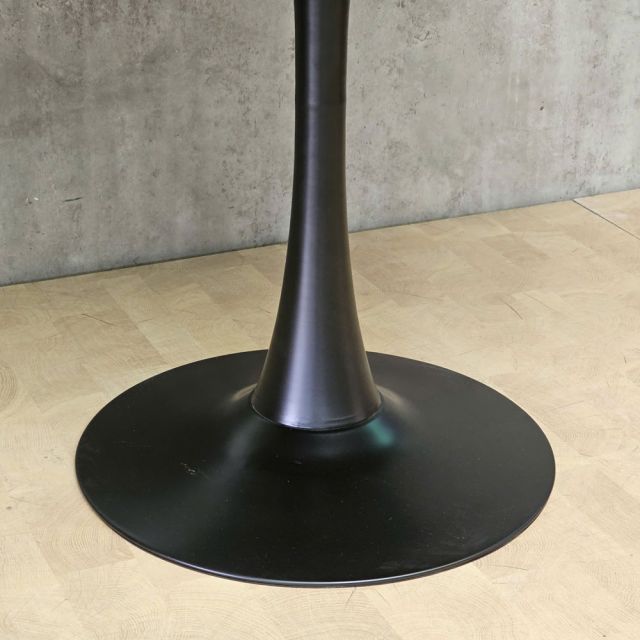 Bàn ăn tròn 100x100cm gỗ cao su chân Tulip BA68319