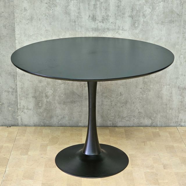 Bàn ăn tròn 100x100cm gỗ cao su chân Tulip BA68319