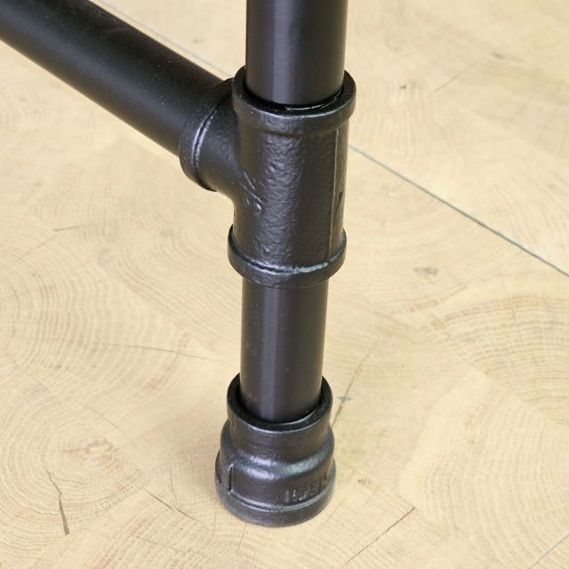 Bàn làm việc ống nước 120x60cm gỗ cao su PPF022