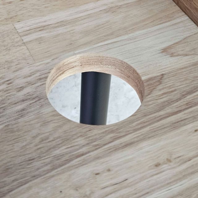 Bàn làm việc ống nước 120x60cm gỗ cao su PPF022