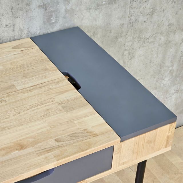 Bàn làm việc ống nước 120x60cm gỗ cao su PPF022