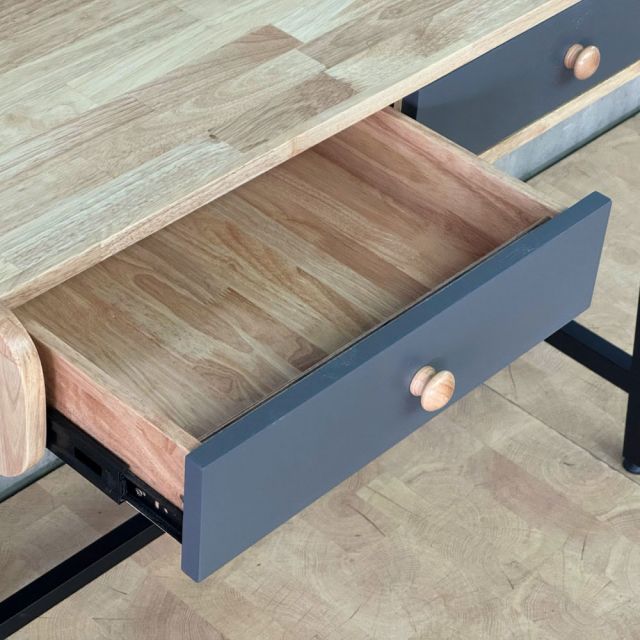 Bàn học có hộc kéo 100x50cm gỗ cao su BD68160