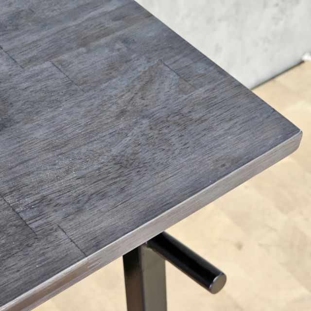 Bàn Gaming có giá treo đồ 120x60cm gỗ cao su chân sắt GD68075