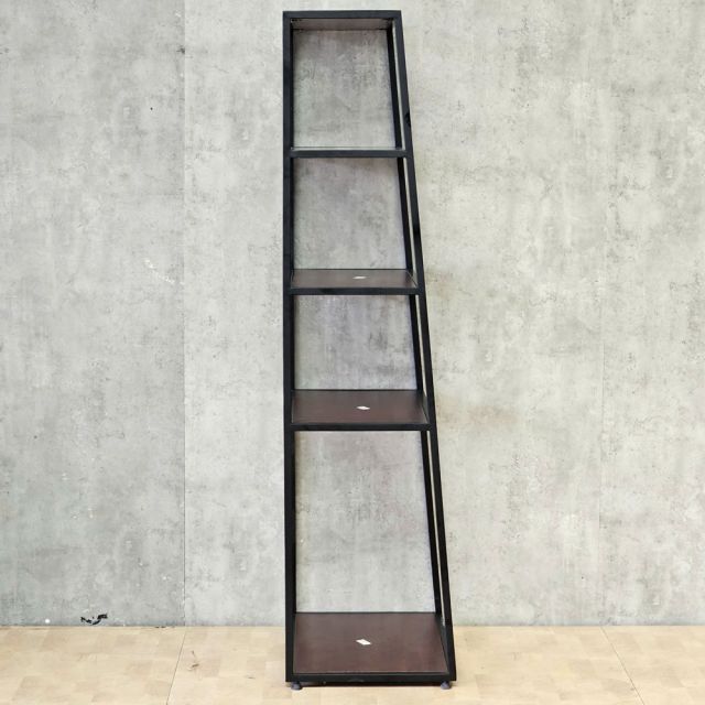 Kệ trang trí 5 tầng 60x45x160cm gỗ cao su khung sắt sơn tĩnh điện KS68381