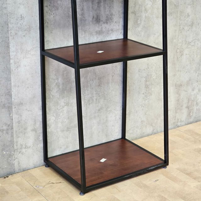 Kệ trang trí 5 tầng 60x45x160cm gỗ cao su khung sắt sơn tĩnh điện KS68381