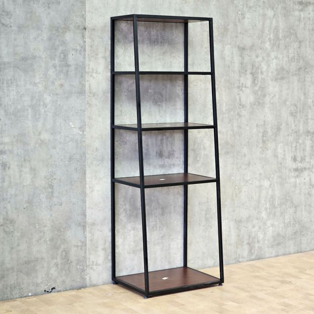 Kệ trang trí 5 tầng 60x45x160cm gỗ cao su khung sắt sơn tĩnh điện KS68381