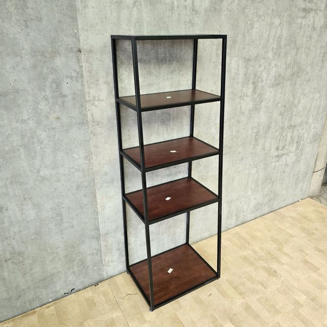 Kệ trang trí 5 tầng 60x45x160cm gỗ cao su khung sắt sơn tĩnh điện KS68381