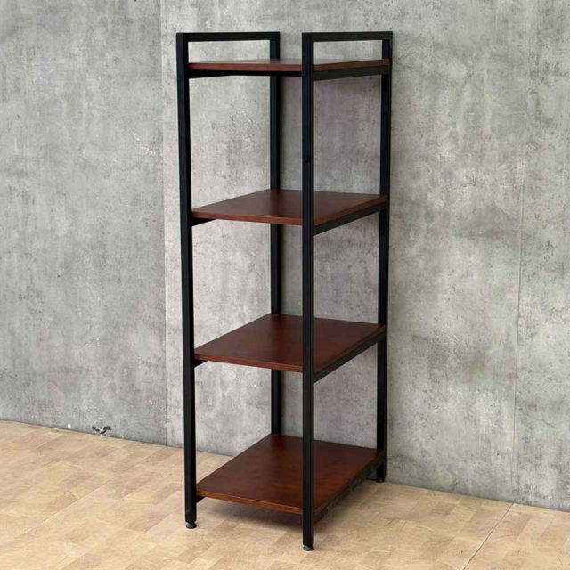 Kệ trang trí 4 tầng 40x60x140cm gỗ cao su khung sắt sơn tĩnh điện KTT68097