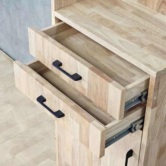 Kệ góc tường 45x27x255cm gỗ cao su chân sắt sơn tĩnh điện KGT68064