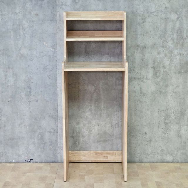Kệ để tủ lạnh 50x50x130cm gỗ cao su KTLA008