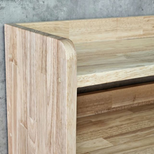 Kệ để tủ lạnh 50x50x130cm gỗ cao su KTLA008