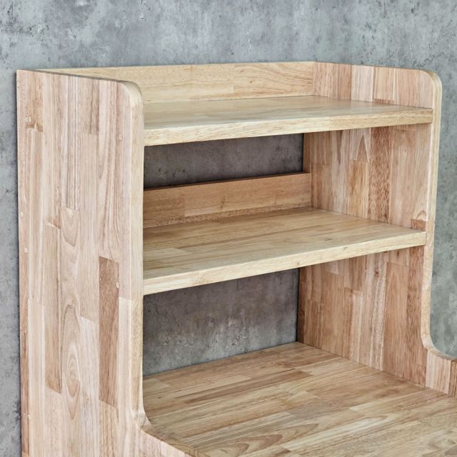 Kệ để tủ lạnh 50x50x130cm gỗ cao su KTLA008