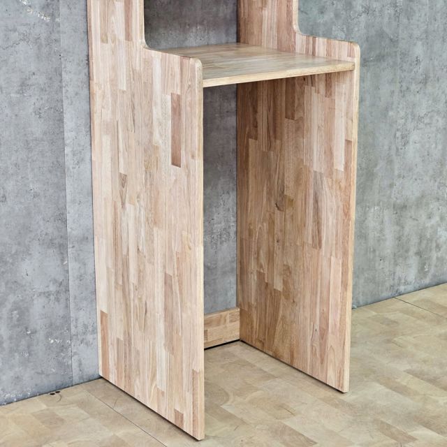 Kệ để tủ lạnh 50x50x130cm gỗ cao su KTLA008
