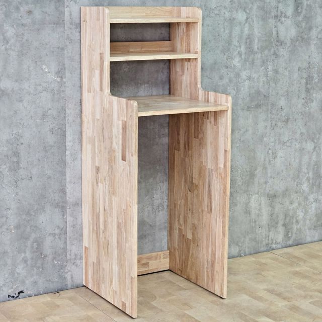 Kệ để tủ lạnh 50x50x130cm gỗ cao su KTLA008