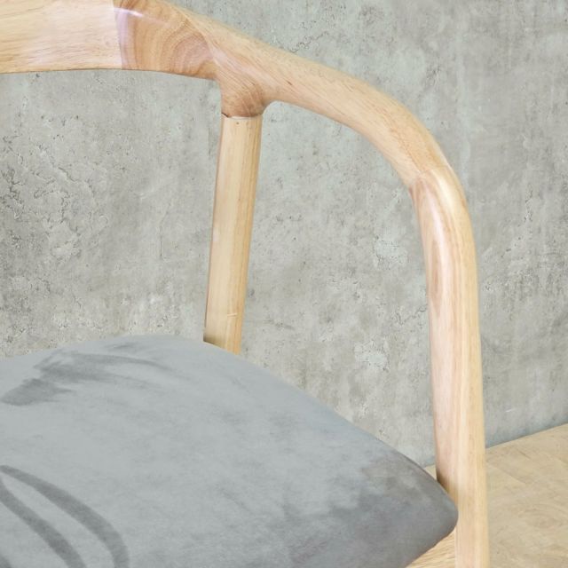 Ghế Neva khung gỗ tần bì Ash bọc nệm GCF178