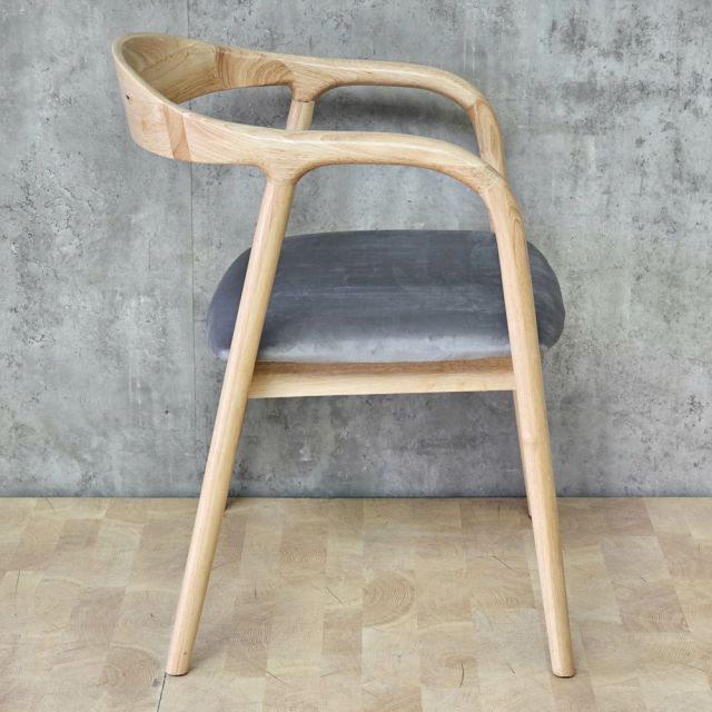 Ghế Neva khung gỗ tần bì Ash bọc nệm GCF178