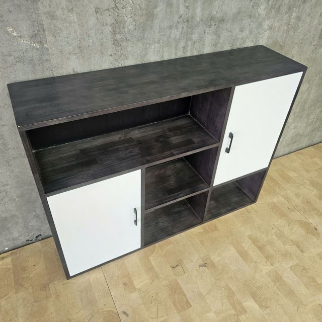 Kệ trang trí treo tường 120x30x90cm gỗ cao su KTT68095