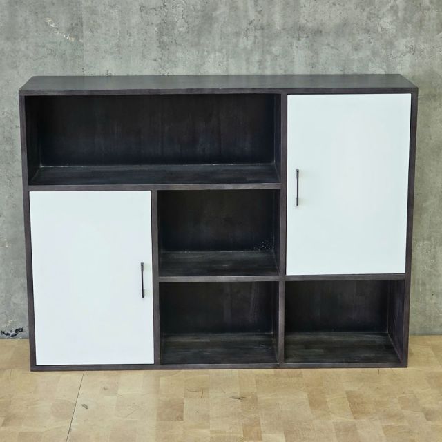 Kệ trang trí treo tường 120x30x90cm gỗ cao su KTT68095