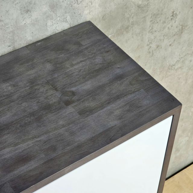 Kệ trang trí treo tường 120x30x90cm gỗ cao su KTT68095
