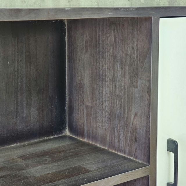 Kệ trang trí treo tường 120x30x90cm gỗ cao su KTT68095