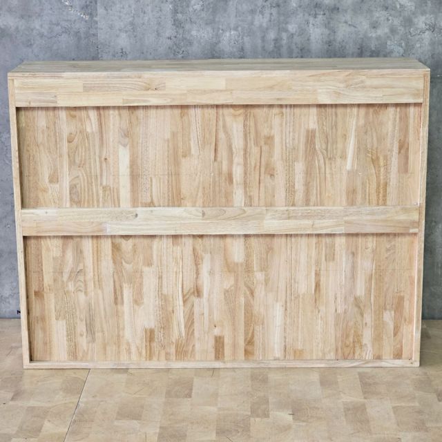 Kệ trang trí treo tường 120x30x90cm gỗ cao su KTT68095