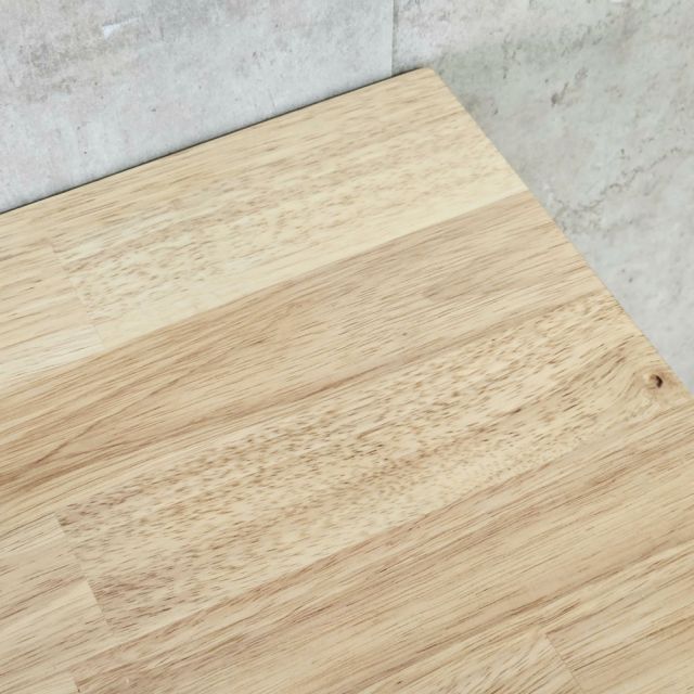 Bàn góc L liền kệ 120x80cm gỗ cao su CD68042