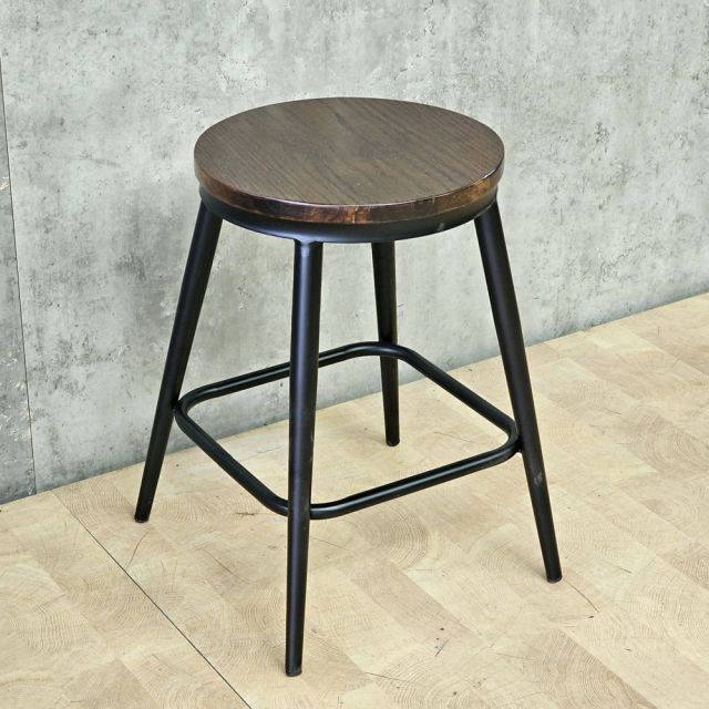 Ghế cà phê 39x39x45cm mặt gỗ cao su GCF182