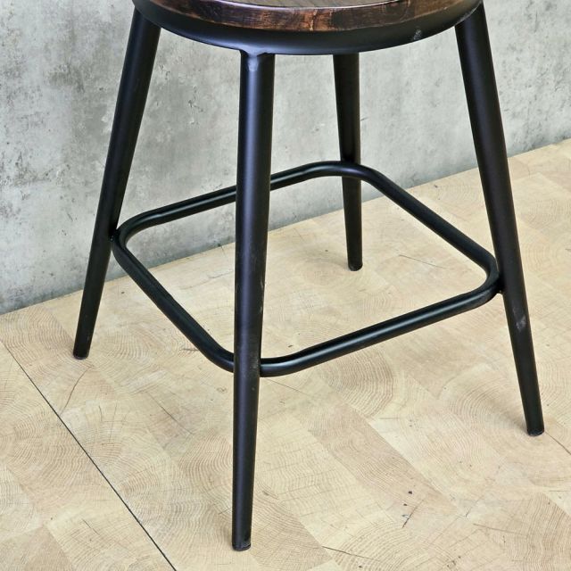 Ghế cà phê 39x39x45cm mặt gỗ cao su GCF182