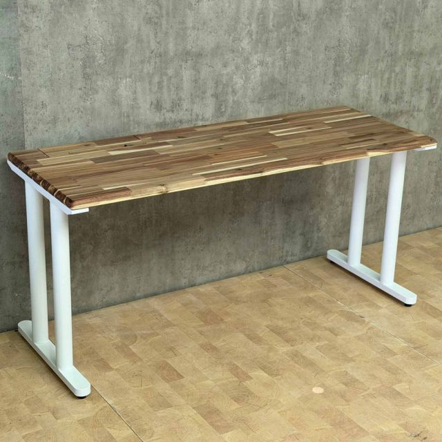 Bàn làm việc có hộp điện 160x60cm gỗ tràm hệ TIO HBTO060