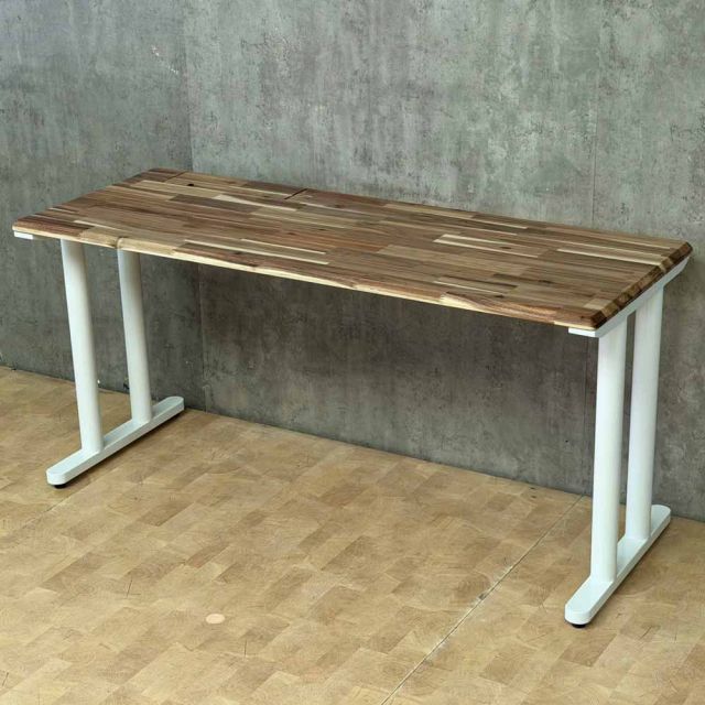 Bàn làm việc có hộp điện 160x60cm gỗ tràm hệ TIO HBTO060