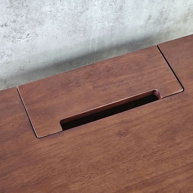 Bàn làm việc ZDesk 200x70x75cm gỗ cao su hệ URA HBUR014