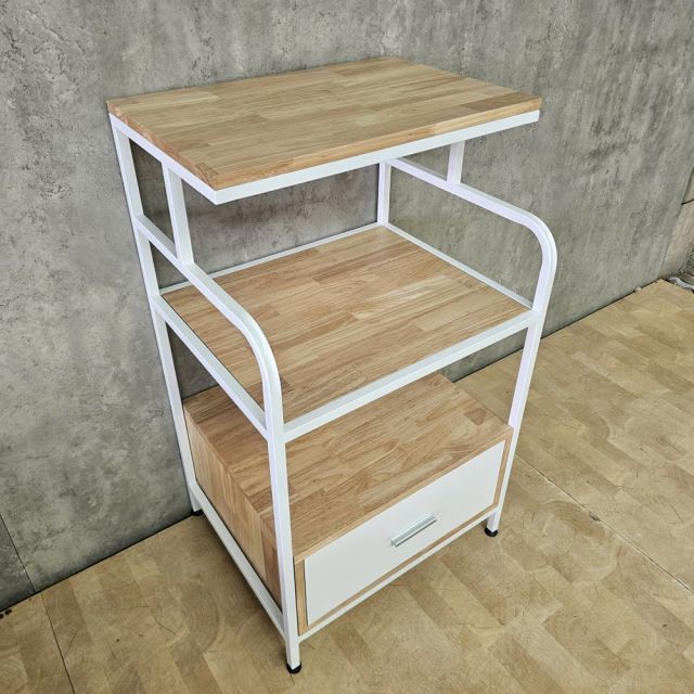 Kệ để máy in có hộc kéo gỗ khung sắt KCPU68013