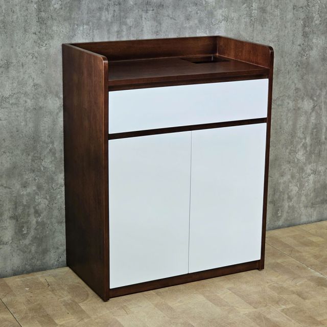 Tủ để máy pha cafe gia đình/văn phòng gỗ cao su KDCF001