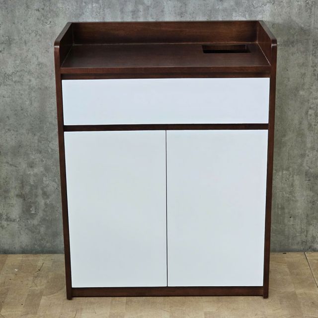 Tủ để máy pha cafe gia đình/văn phòng gỗ cao su KDCF001