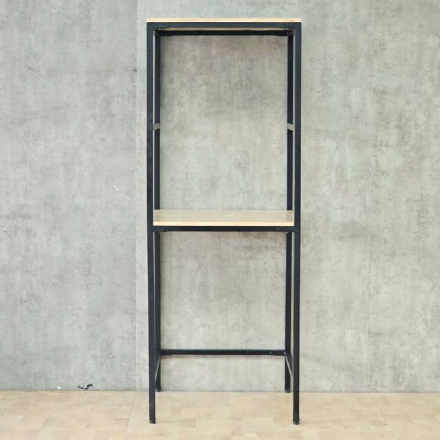 Kệ máy giặt máy sấy 71x62x186cm gỗ cao su khung sắt KMG68038